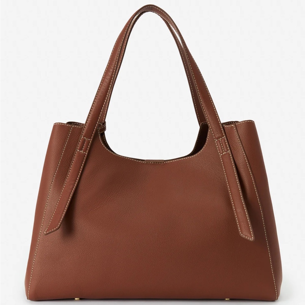 Jmaclaughing Lane Leather Tote | Elegant Brown Leather Tote Bag